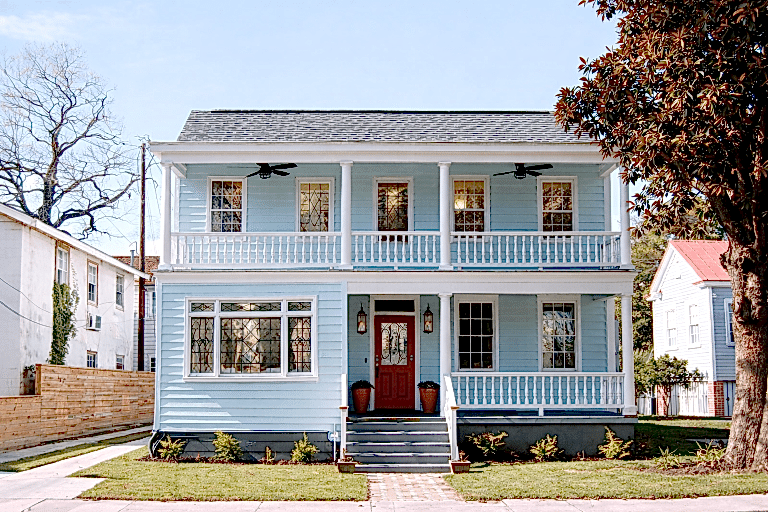 Charleston house glass windows