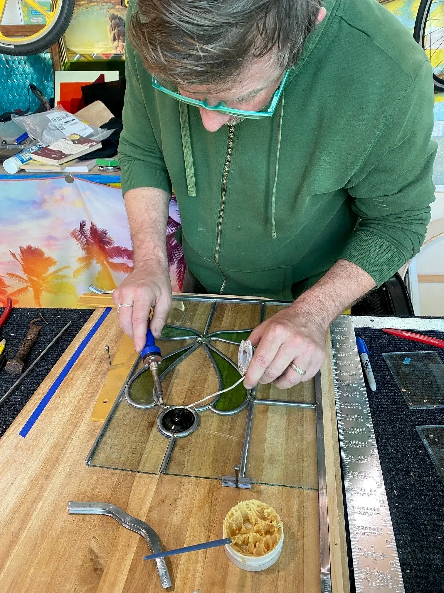 Repair of stained glass