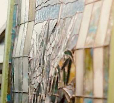 Weather damaged glass